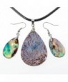 Angel Jewelry Abalone Necklace Earrings