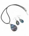 Angel Jewelry Abalone Necklace Earrings in Women's Pendants