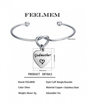 FEELMEM Godmother Bracelet Godmothers Charm Silver