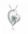 INMIX "My Heart Will Go On"14k Gold Plated Pendant Necklace with Cubic Zirconia Jewelry - CM1804484A5