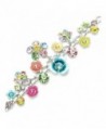 Glamorousky Flower Bracelet with Multi-colour Austrian Element Crystals and Flower Charms (1127) - CG118SOCGVN