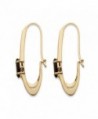 Marquise Cut Genuine Quartz Gold Plated Earrings