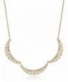 Downton Abbey Gold-Tone Petite Belle Epoch Filigree Scallop Collar Pendant Necklace- 16" - C811FP3XZND