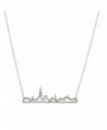 Lux Accessories New York City Skyline Empire State Outline NYC Pendant Necklace. - CI11WJLGPTZ