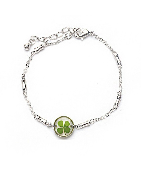 Irish Four Leaf Clover + Stainless Steel + Charm Bracelets