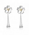Helen de Lete Sakura Flower Sterling Silver Stud Earrings - CF12N1UY1FE