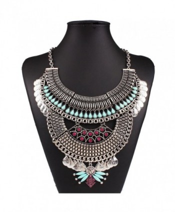 Antique Chunky Statement Crystal Necklace