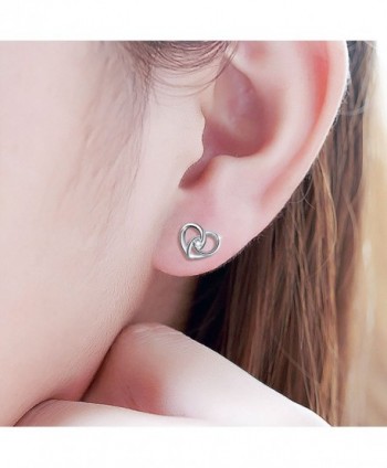 Sterling Silver Jewelry Heart Earrings