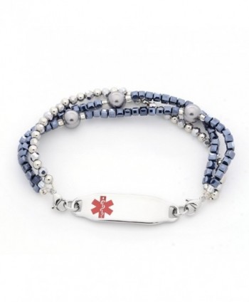 Medical Triple Silver Interchangeable Bracelet