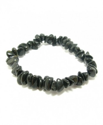 Nuumite Nuummite Stretch Bracelet From Greenland - 7" - CY11UXEWG57