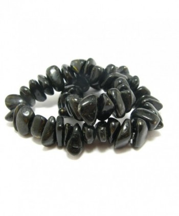 Nuumite Nuummite Stretch Bracelet Greenland in Women's Stretch Bracelets