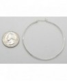 Sterling Silver Click Down Hoop Earrings