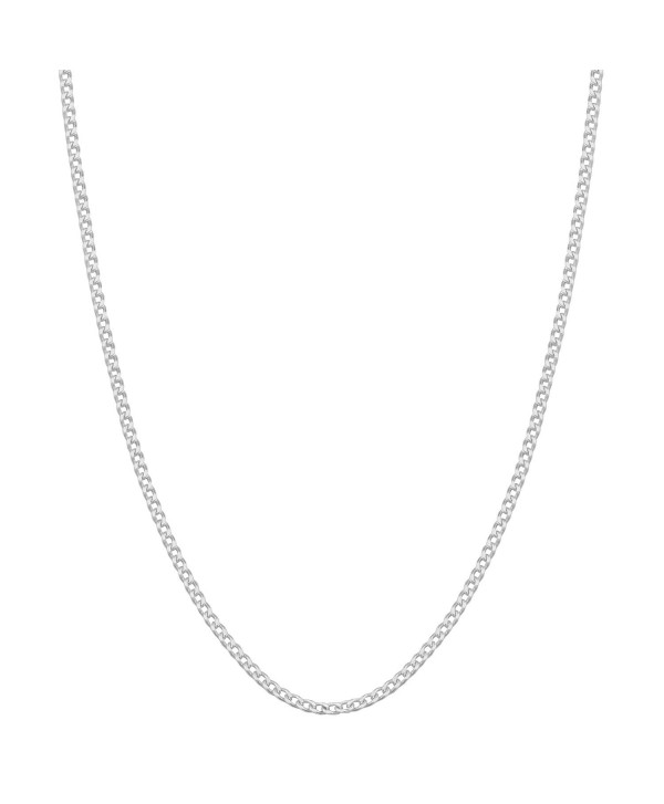 Sterling Silver 0.9mm Baby Curb Chain (16- 18- 20- 22- 24 or 30 inch) - CZ1162A9UJP