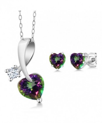 Mystic Sterling Silver Pendant Earrings in Women's Jewelry Sets