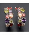 Earrings Silver Peridot Amethyst Jewelry in Women's Clip-Ons Earrings