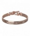 BCBG Generation Live Laugh Love Cuff Bracelet - Rose Gold-Crystal - CD182W949RM