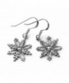 Oxidized Sterling Filigree Snowflake Christmas