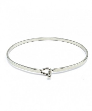 Hope Inspirational Bangle Bracelet Rhodium