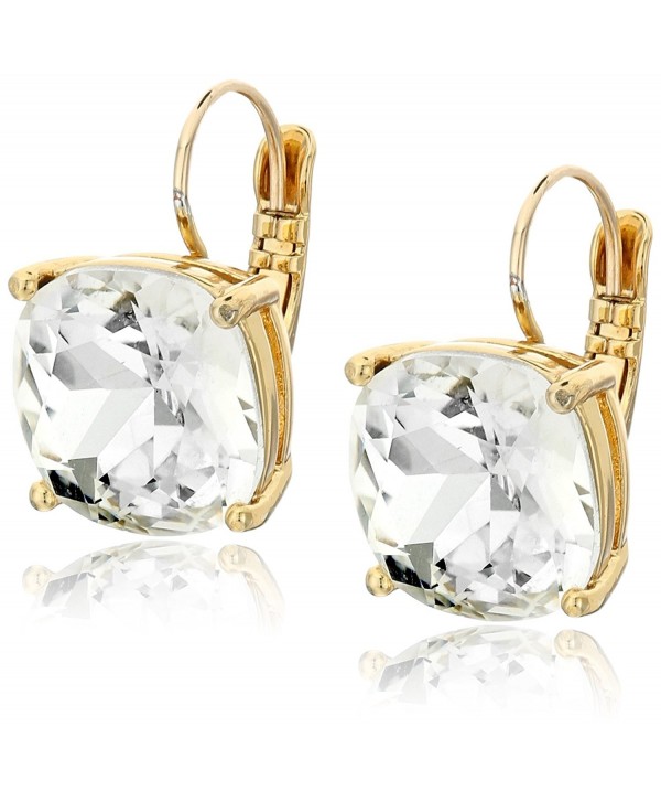 kate spade new york Kate Spade Earrings Small Square Leverback Earrings - Clear - CG110FXM11P