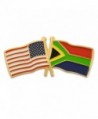 PinMart's USA and South Africa Crossed Friendship Flag Enamel Lapel Pin - CA11L6BOX7P