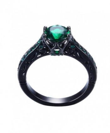 Junxin Jewelry Single Engagement Emerald