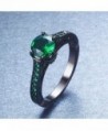 Junxin Jewelry Single Engagement Emerald in Women's Wedding & Engagement Rings
