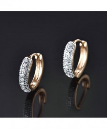 CS DB 18K swarovski Appealing Platinum in Women's Hoop Earrings