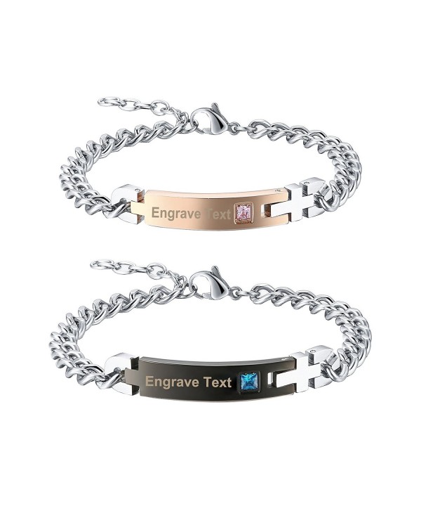 Gagafeel Crystal Bracelet Engraved Stainless - Couples - CQ182LYQKUO