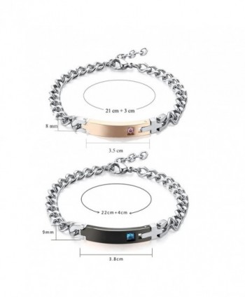 Gagafeel Crystal Bracelet Engraved Stainless