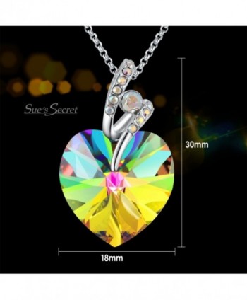 Swarovski Necklace Crystals Birthstone Valentines in Women's Pendants