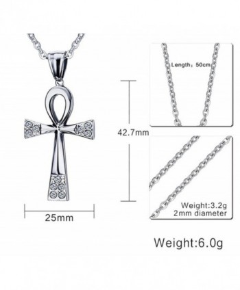 XUANPAI Rhinestone Stainless Egyptian Necklace