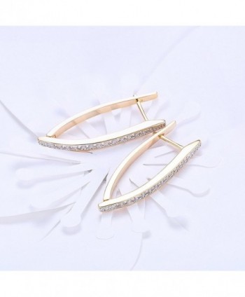 Anni Coco Earrings Zirconia Triangle in Women's Hoop Earrings