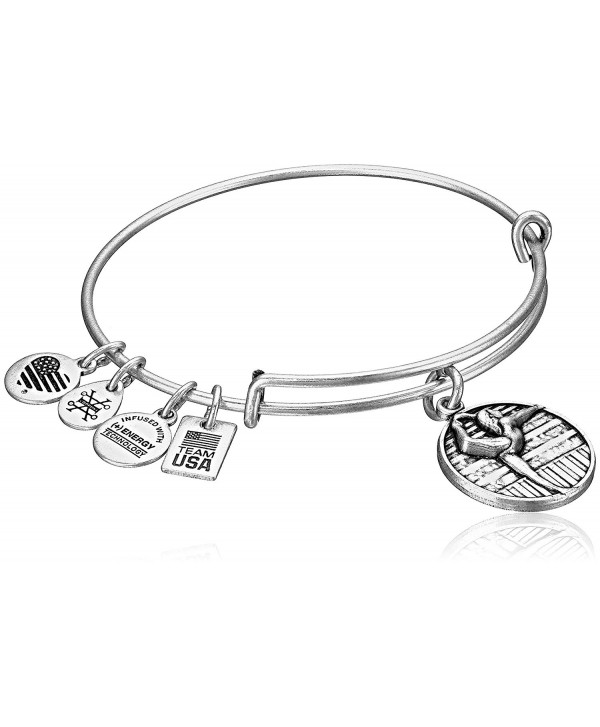 Alex and Ani Team USA Gymnastics Expandable Bangle Bracelet - Rafaelian Silver - CC12EU7WCH9