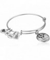 Alex and Ani Team USA Gymnastics Expandable Bangle Bracelet - Rafaelian Silver - CC12EU7WCH9