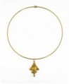 Pre Columbian Golden Jet 3 Choker Necklace in Women's Choker Necklaces