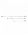 Sterling Silver Necklace Bracelet Extender Chain 3pc Set - 2"- 3"- 4"- by Wild Moonstone - CI186GOOA87