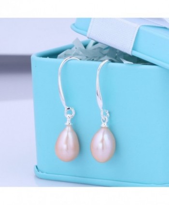 Culturaled Natural Freshwater Dangling Earrings in Women's Drop & Dangle Earrings