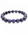 5 Size for Choose Blue Gravel Beads Blue Star Stone Bracelet Real Natural Gemstones Healing Power Bangle - 12mm - C11838YMXO9