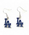 Los Angeles Dodgers MLB Dangle Earrings - Baseball Fashion Novelty Jewelry - CB11KDGNKVJ