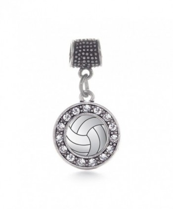 Inspired Silver Volleyball Bracelets Compatible - CZ124RIAAGT