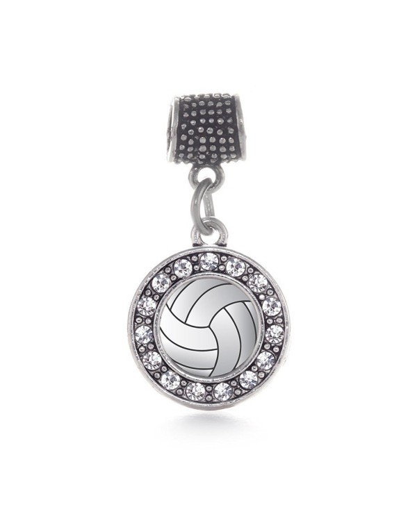 Inspired Silver Volleyball Bracelets Compatible - CZ124RIAAGT