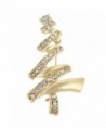 EVER FAITH Austrian Crystal Layers Wishing Tree Brooch Clear - Gold-Tone - CO11Q9O5KYJ