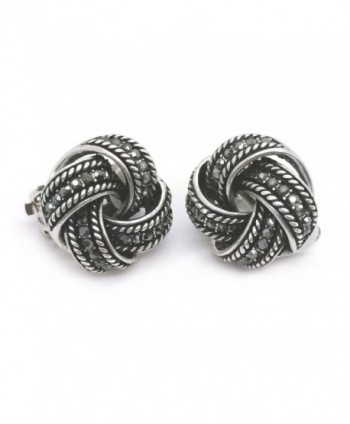 Earrings Crystal Antique Braided Fashion