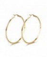 Titanium Stainless Steel Charming Simple Circle Earring with a Gift Box and a Free Small Gift - CC124O3610D