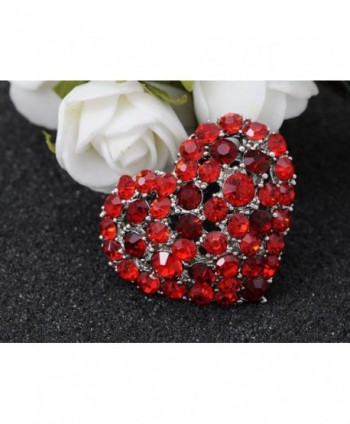 Alilang Crystal Rhinestone Valentine Brooch