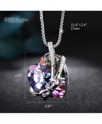 T400 Jewelers Necklace Swarovski Crystals in Women's Pendants