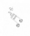 Spinningdaisy Silver Plated Ottava Earrings