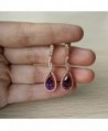 GULICX Eye catching Amethyst Rhinestone Earrings in Women's Drop & Dangle Earrings