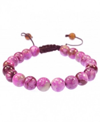 Magenta Jasper Gemstone Bracelet- Good for Healing- Protection and Energy - 91029 - CJ11C8QBRD5