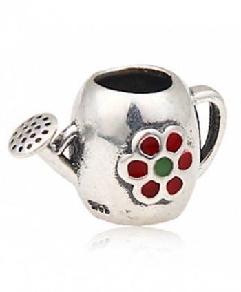 Choruslove Watering Can Charm European Enamel Flower Bead for Compatible Bracelet - CD128YI9CYV